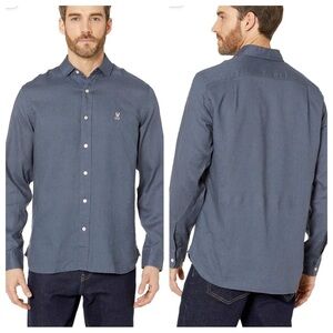 Psycho Bunny Styford Long Sleeve Linen Shirt